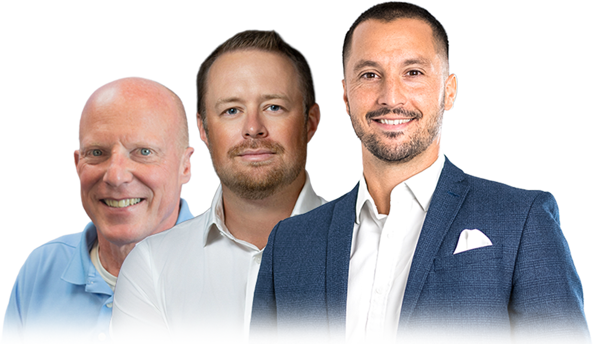 Alex Bowell, Andrew Boyd, and Dan Niblo Headshots