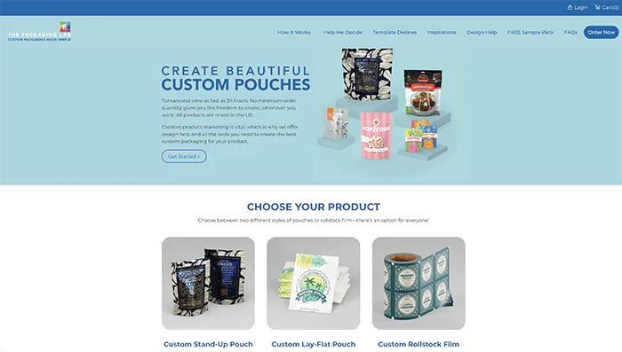 The Packaging Lab Storefront