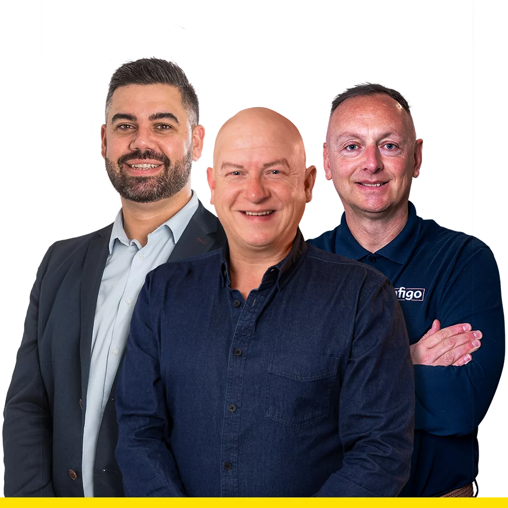 Greg Young, Paul Brown, and Paul Bromley