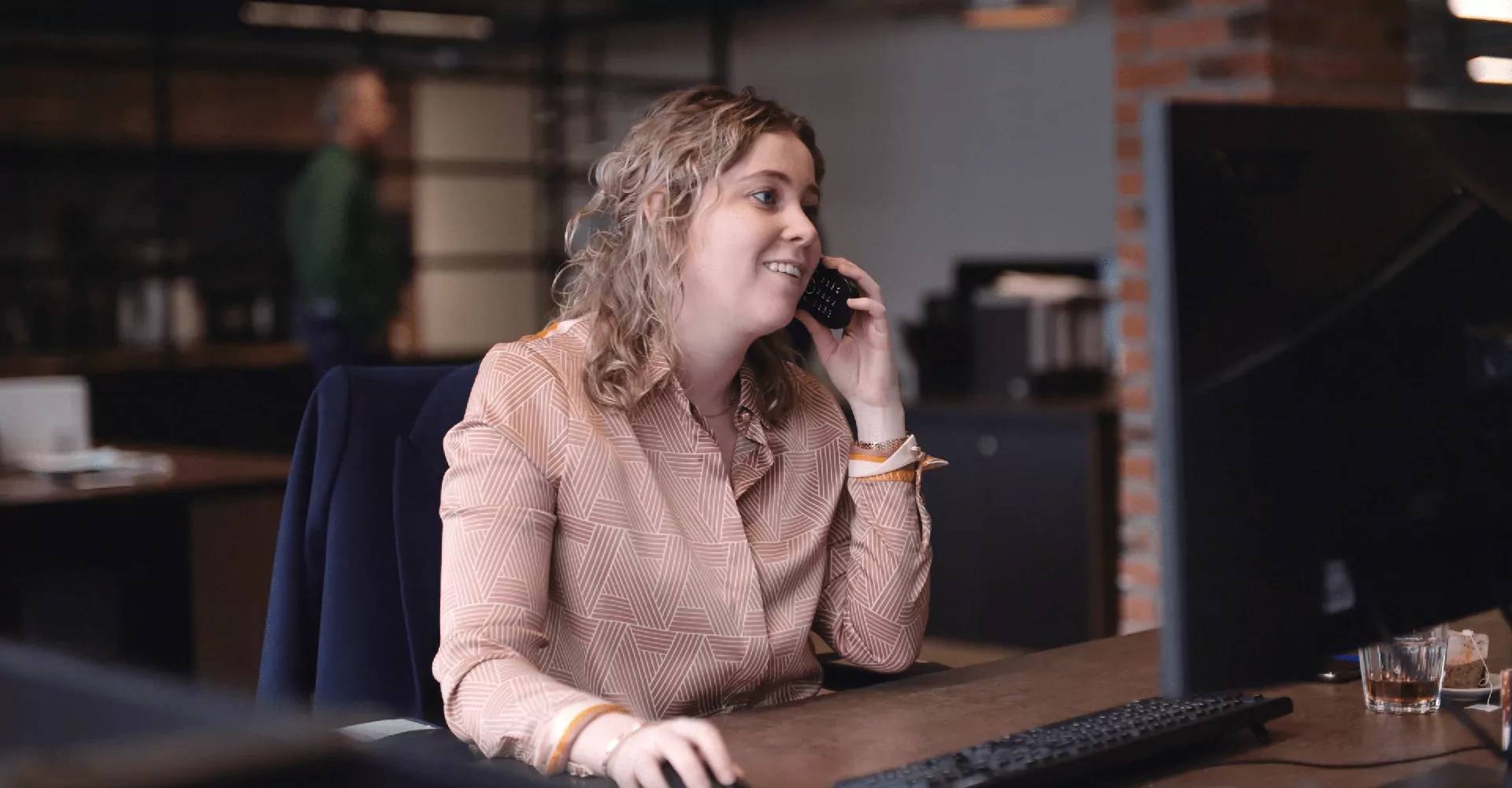 Control Media Employee with Phone