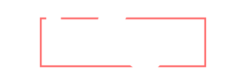 Infigo Logo White text Coral Outline