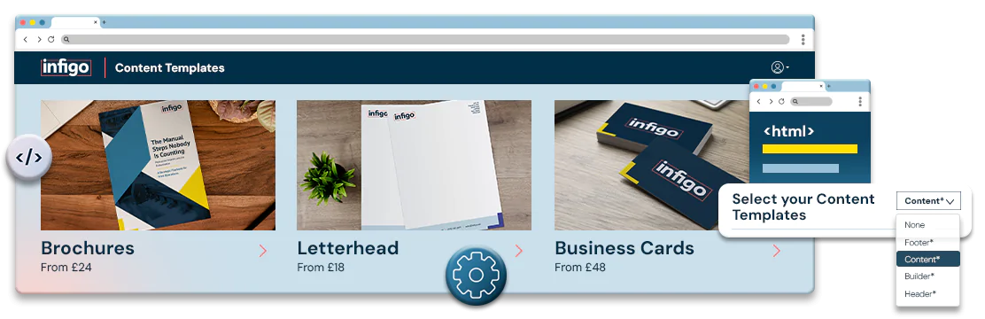 Infigo Content Templates removing the need of HTML page building